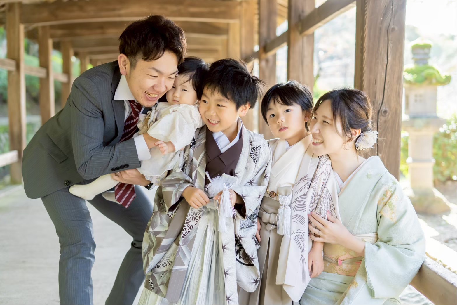 吉備津神社での七五三撮影